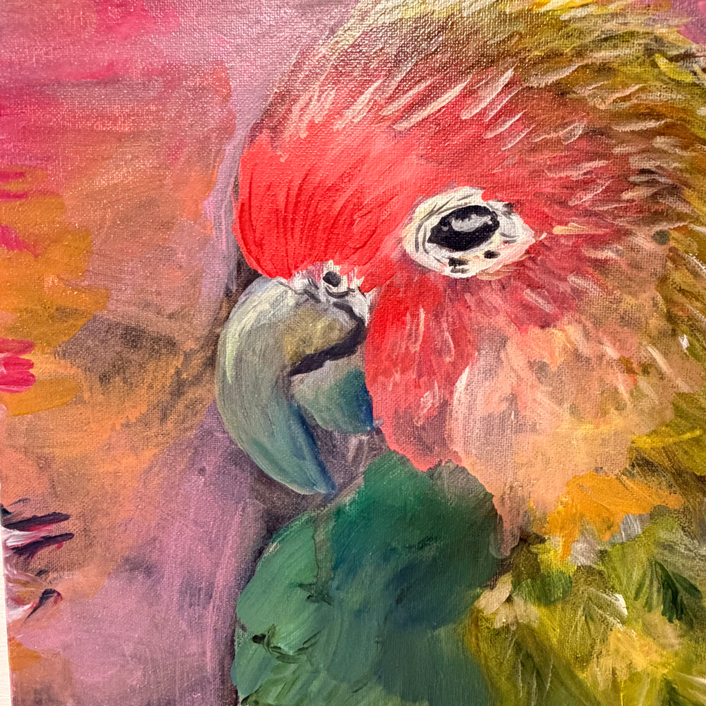 First Oil Painting of Bird