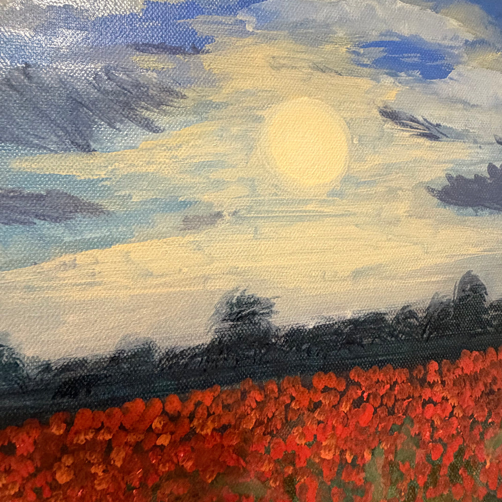Poppy Field Oil Painting